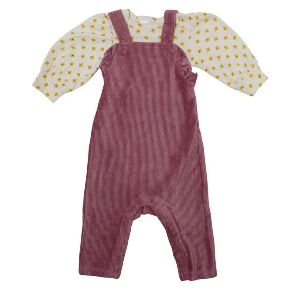 Chick pea 2 Piece neck with floral inner‎ tee Multicolor 24 And 18 Months